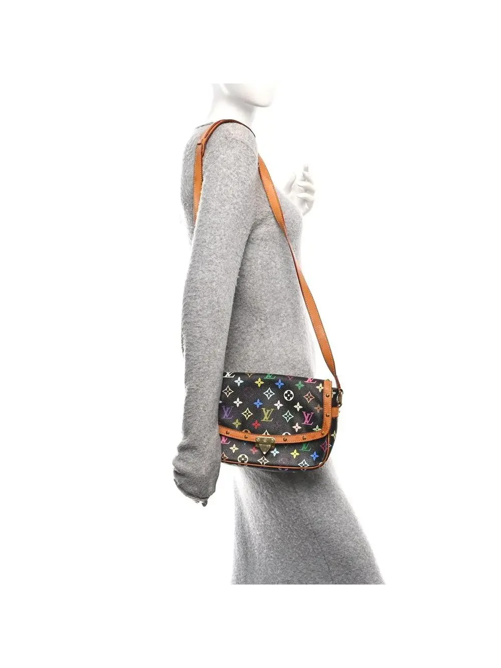 Louis Vuitton Multicolor Sologne Black #325385L13B